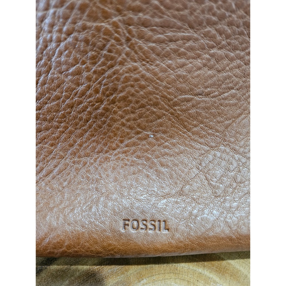 Fossil Fiona Crossbody Bag Brown Pebbled Eco Leather Gold Hardware ZB7266 - Picture 10 of 12